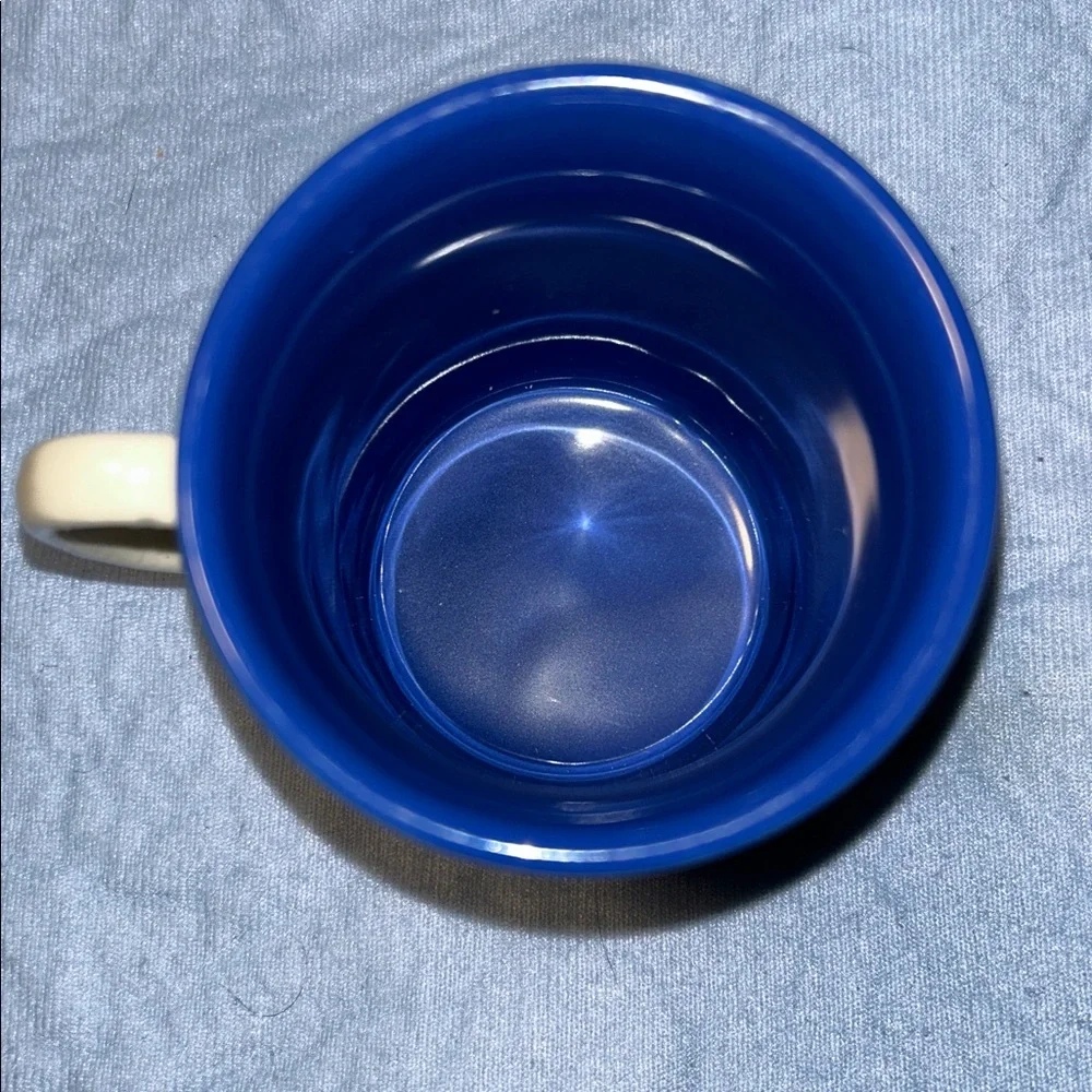 Ceramic London Unmarked Red White Blue Taxi Coffee Cup